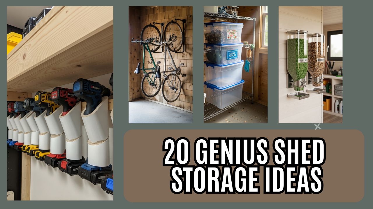 20 Genius Shed Storage Ideas