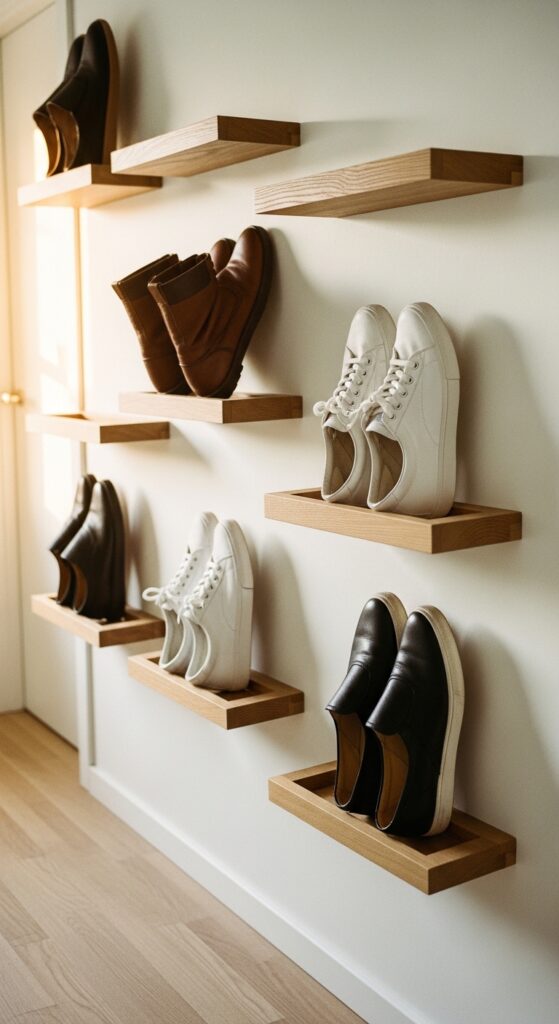 Floating Shoe Storage Ideas