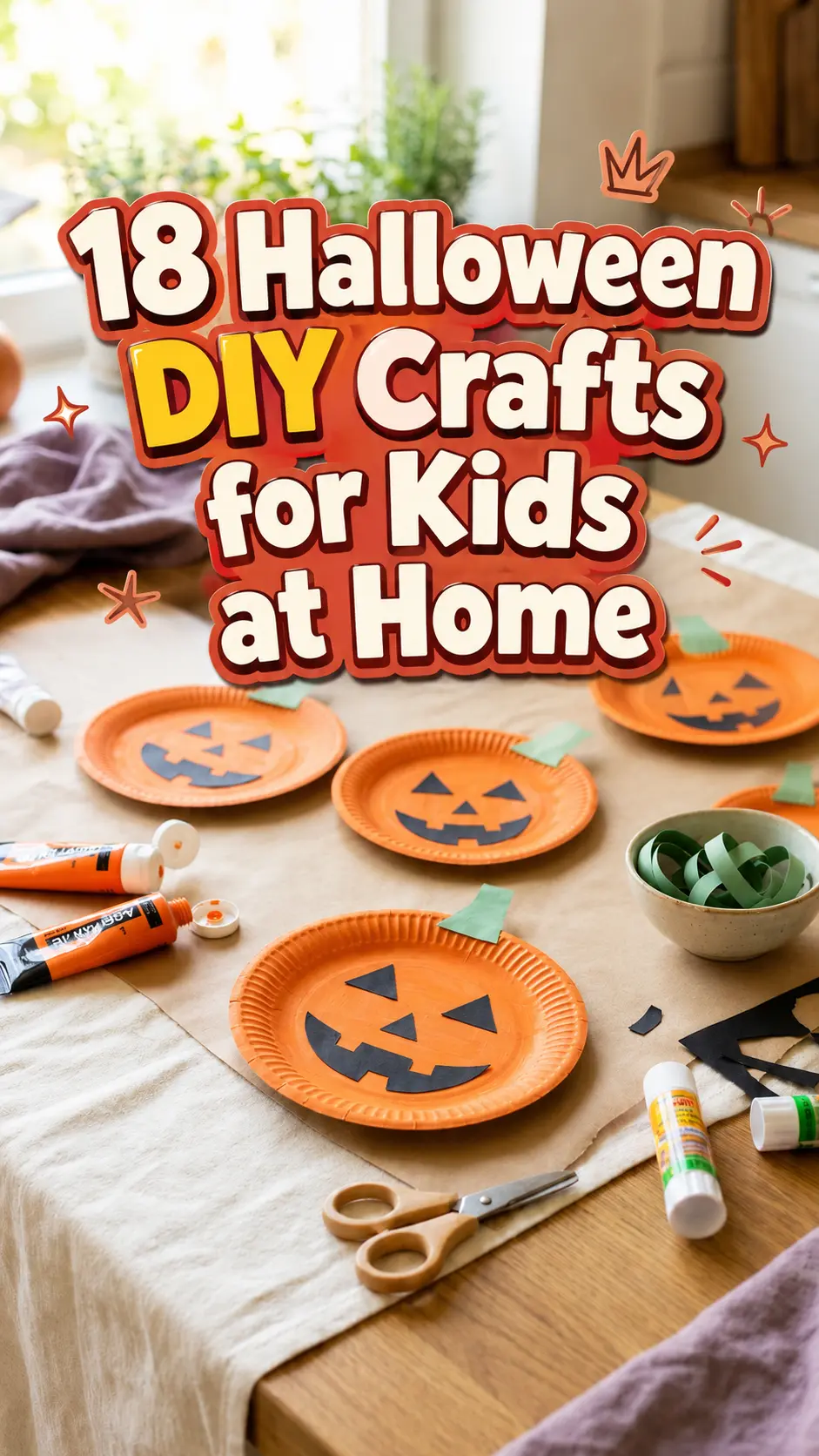 18 Halloween DIY Crafts for Kids at Home