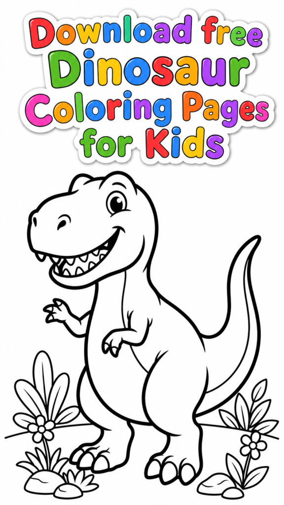 T-Rex Coloring Page