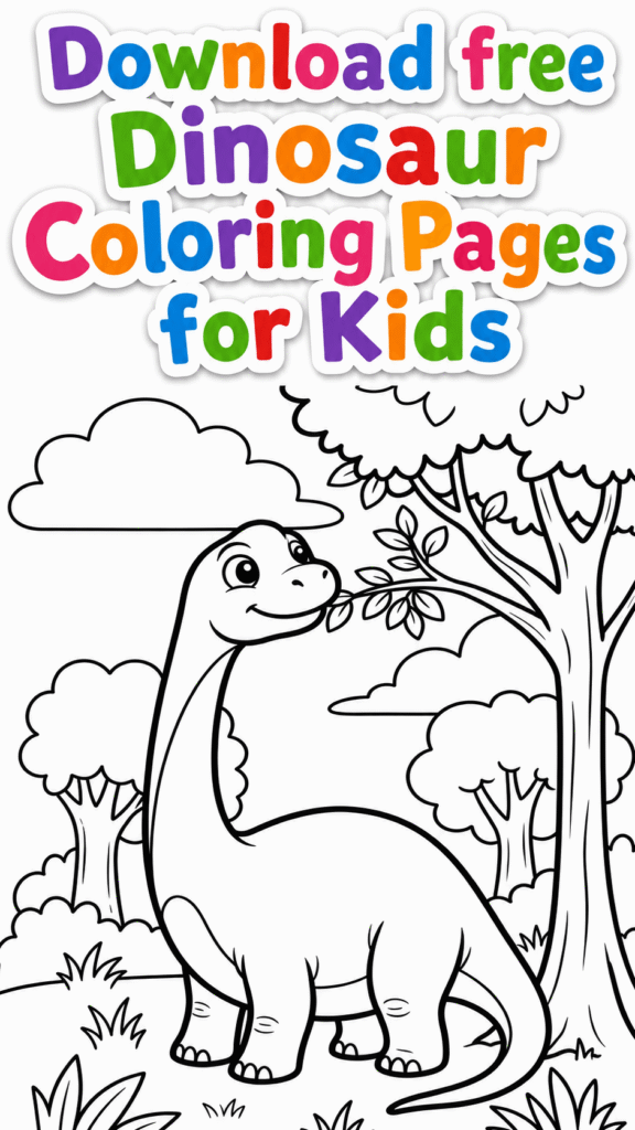 Free Dinosaur Coloring Pages for Kids (1) (1)