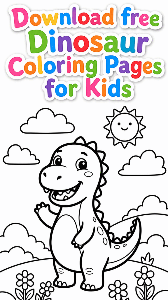Free Dinosaur Coloring Pages for Kids (10) (1)