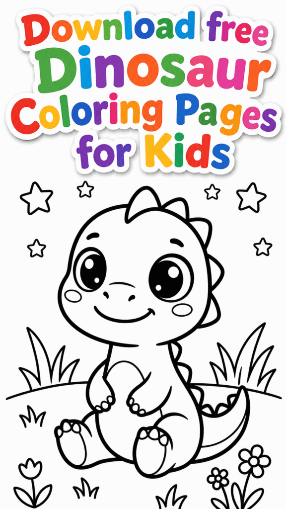 Free Dinosaur Coloring Pages for Kids (3) (1)