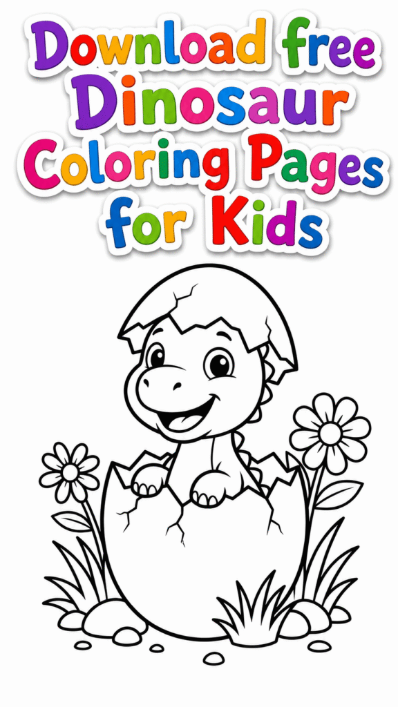 Free Dinosaur Coloring Pages for Kids (5) (1)